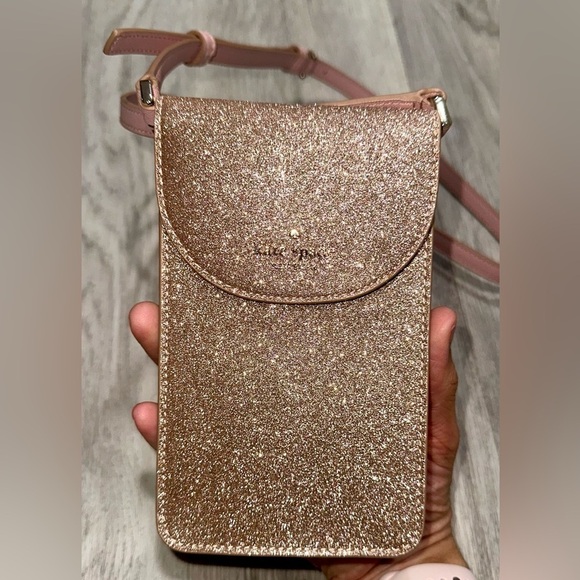 Kate Spade Glitter Phone Crossbody Purse - Picture 1 of 4